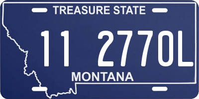 MT license plate 112770L