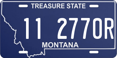 MT license plate 112770R