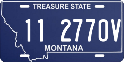 MT license plate 112770V