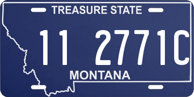 MT license plate 112771C
