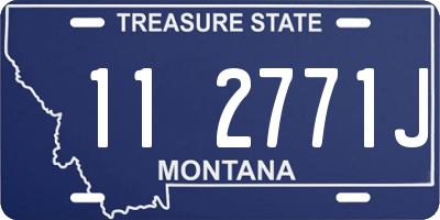 MT license plate 112771J