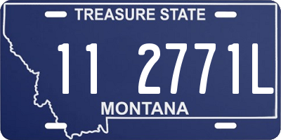 MT license plate 112771L