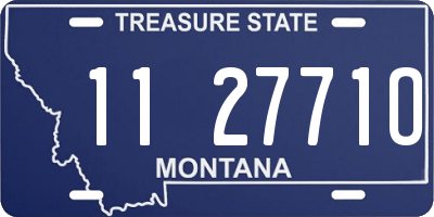 MT license plate 112771O