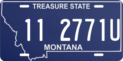 MT license plate 112771U
