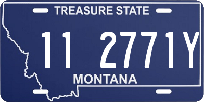 MT license plate 112771Y