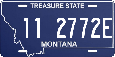 MT license plate 112772E