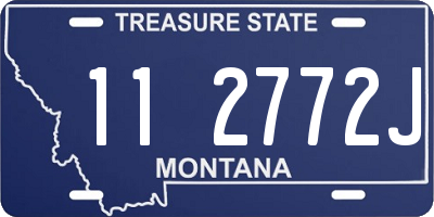 MT license plate 112772J