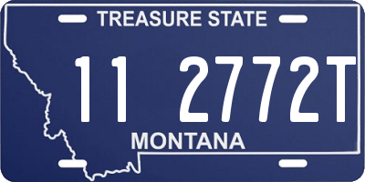 MT license plate 112772T