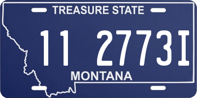 MT license plate 112773I