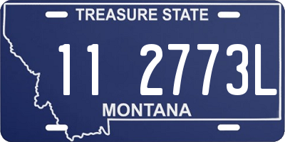 MT license plate 112773L