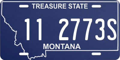 MT license plate 112773S