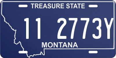 MT license plate 112773Y