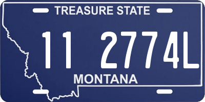 MT license plate 112774L