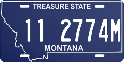 MT license plate 112774M
