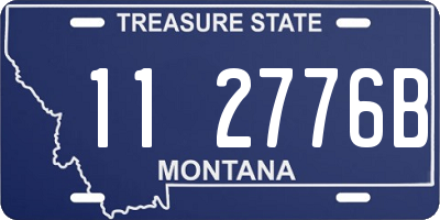 MT license plate 112776B