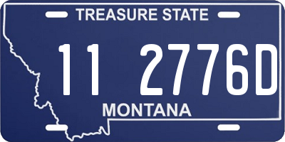 MT license plate 112776D