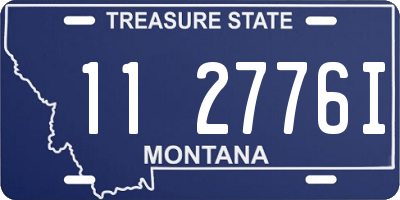 MT license plate 112776I