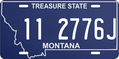 MT license plate 112776J