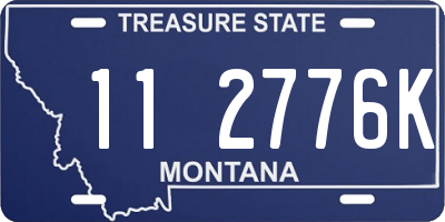 MT license plate 112776K