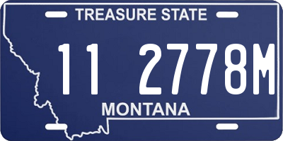 MT license plate 112778M