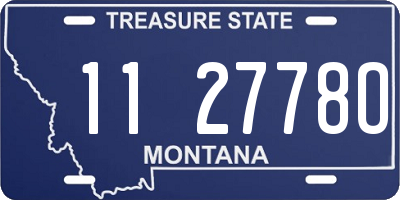 MT license plate 112778O