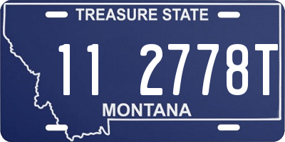MT license plate 112778T