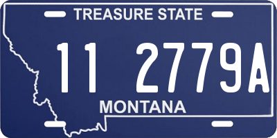 MT license plate 112779A
