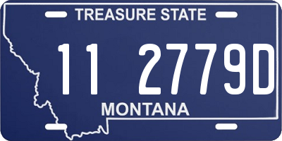 MT license plate 112779D