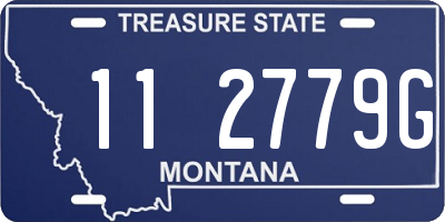 MT license plate 112779G