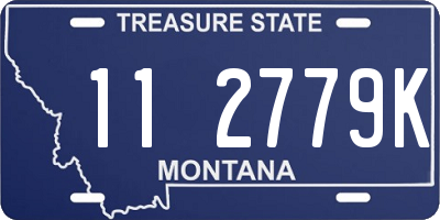 MT license plate 112779K