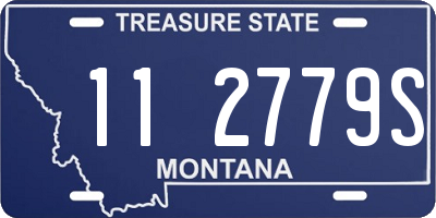 MT license plate 112779S
