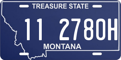 MT license plate 112780H