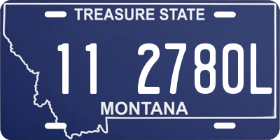 MT license plate 112780L