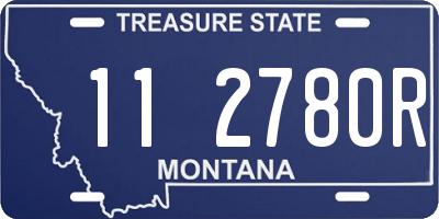 MT license plate 112780R