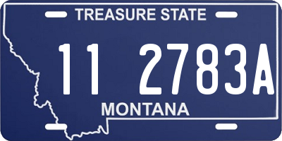 MT license plate 112783A