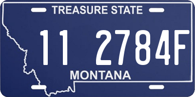 MT license plate 112784F