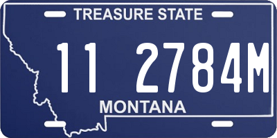 MT license plate 112784M
