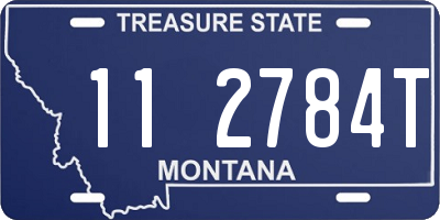 MT license plate 112784T