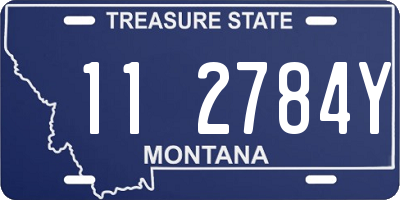 MT license plate 112784Y