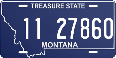 MT license plate 112786O