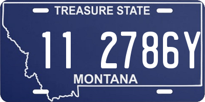 MT license plate 112786Y
