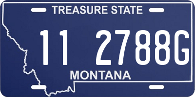 MT license plate 112788G