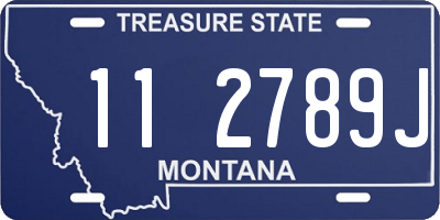 MT license plate 112789J