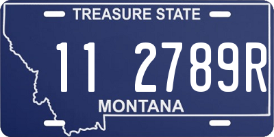 MT license plate 112789R