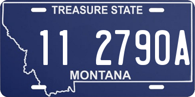 MT license plate 112790A