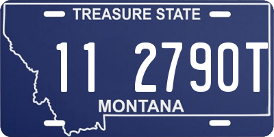 MT license plate 112790T