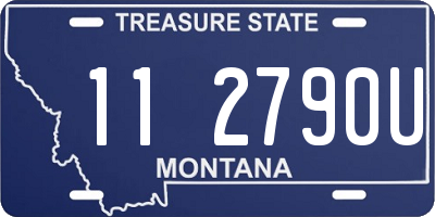 MT license plate 112790U