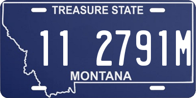 MT license plate 112791M