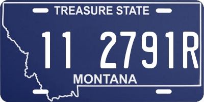 MT license plate 112791R