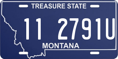 MT license plate 112791U